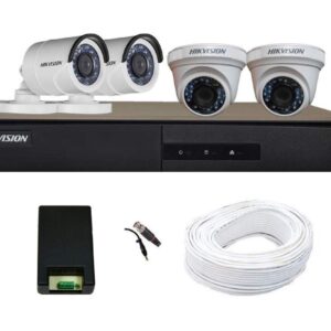 Hikvision Full HD 2MP 4 CCTV Camera 4Ch. Full HD DVR Kit Set