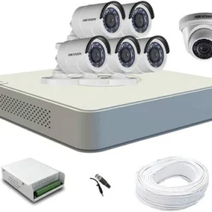 Hikvision Full HD 2MP 6 CCTV Cameras 8 Ch. Full HD DVR Kit