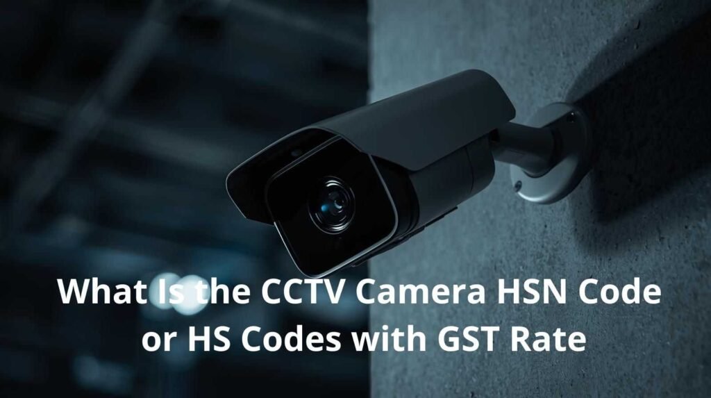 What Is the CCTV Camera HSN Code or HS Codes with GST Rate