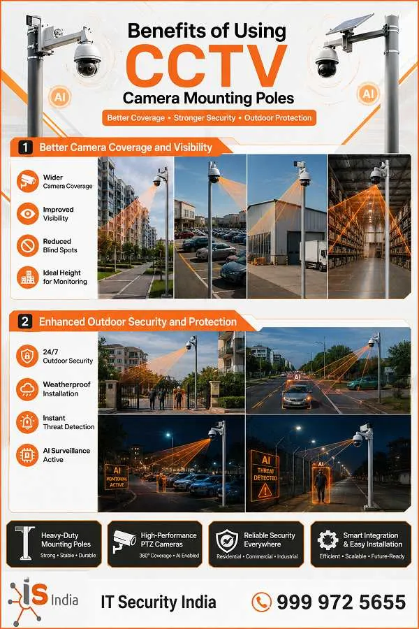 Benefits of Using CCTV Camera Mounting Poles