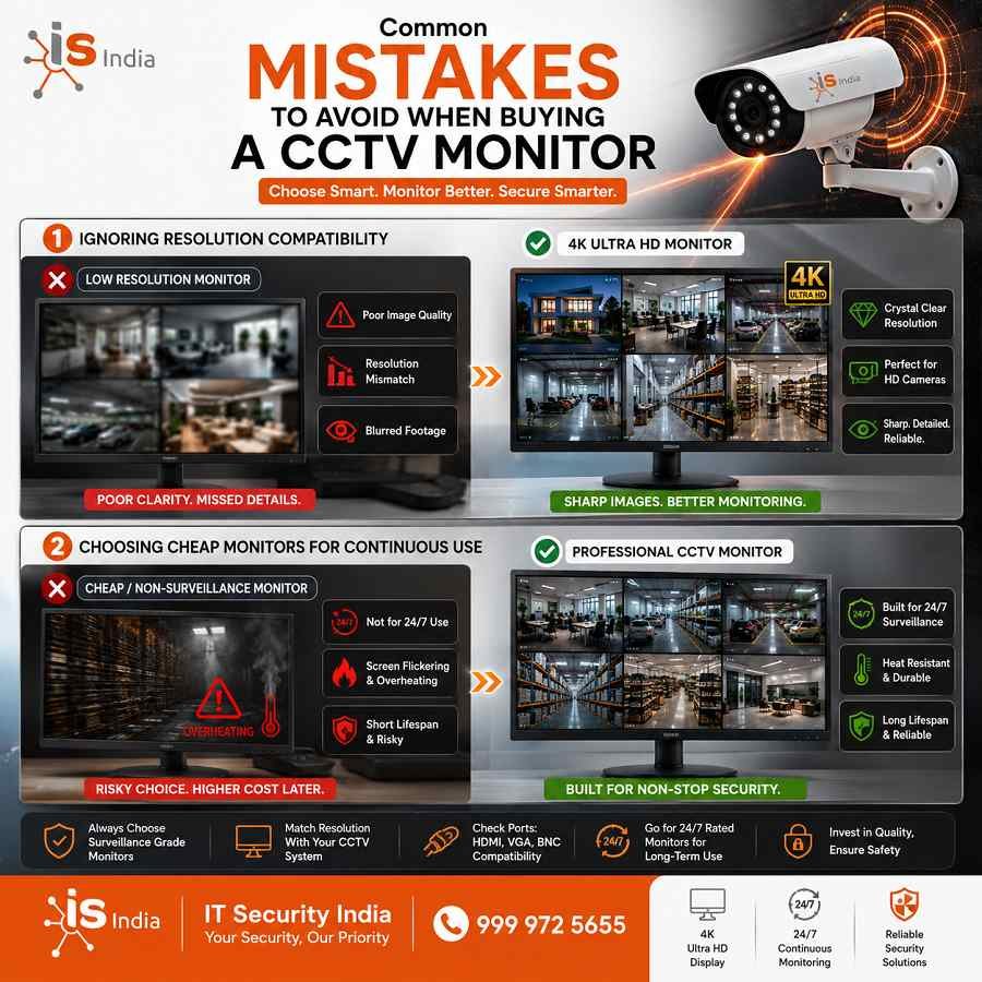 Best Monitor for CCTV Camera Systems – Complete Buying Guide 3 Common Mistakes to Avoid When Buying a CCTV Monitor