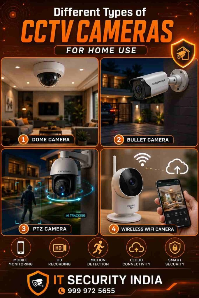 Different Types of CCTV Cameras for Home Use