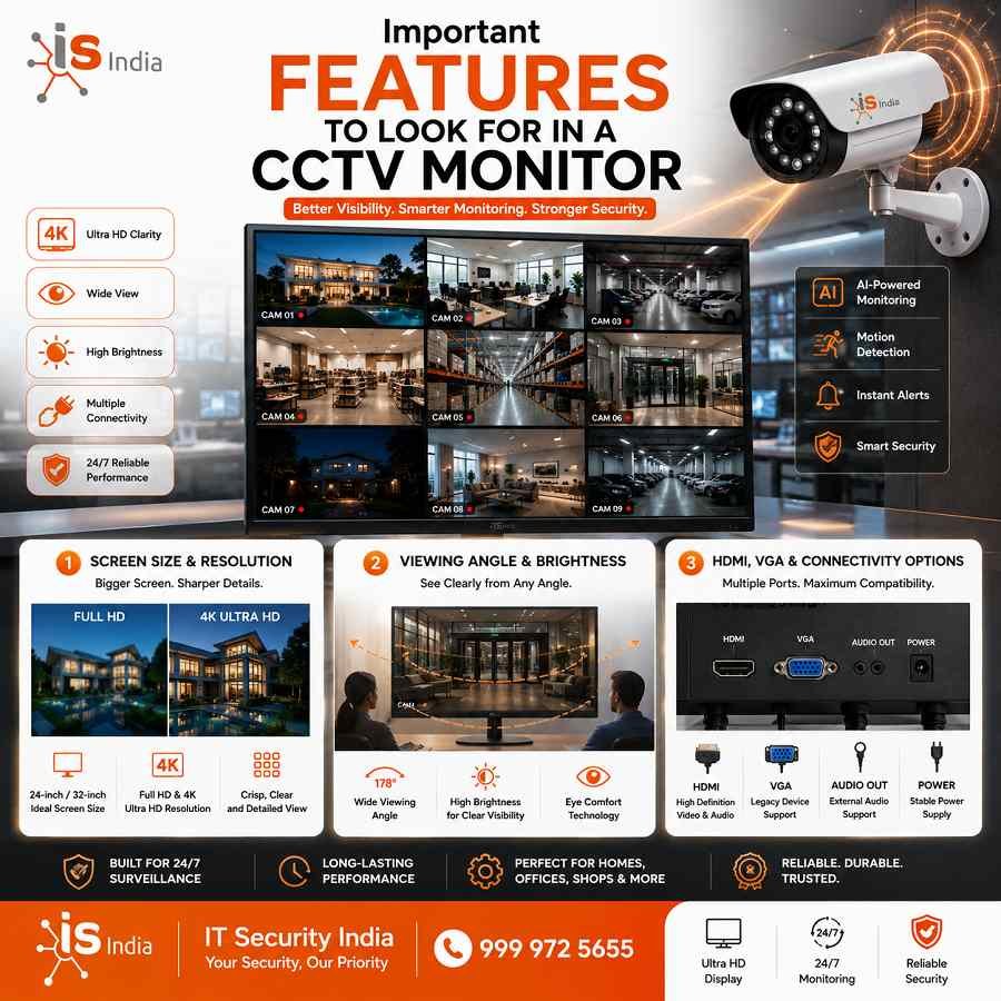 Best Monitor for CCTV Camera Systems – Complete Buying Guide 2 Important Features to Look for in a CCTV Monitor