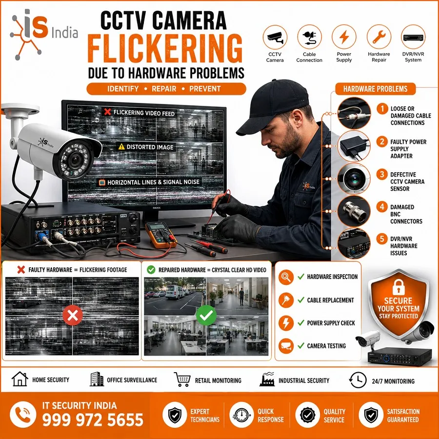 CCTV Camera Flickering Due to Hardware Problems