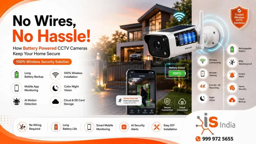 No Wires, No Hassle! How Battery Powered CCTV Cameras Keep Your Home Secure