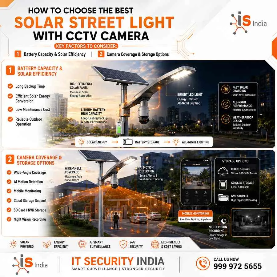 How to Choose the Best Solar Street Light with CCTV Camera