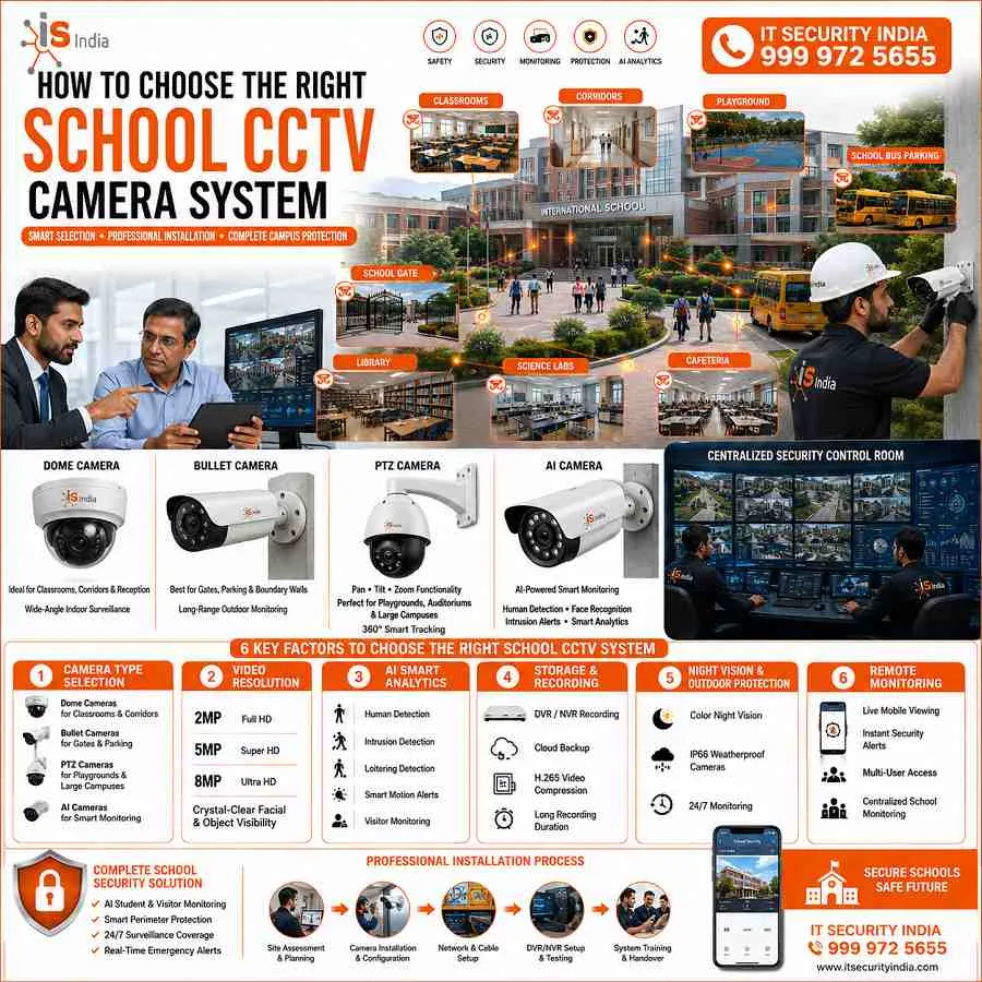 School CCTV Camera System – Complete Buying and Installation Guide 3 How to Choose the Right School CCTV Camera System