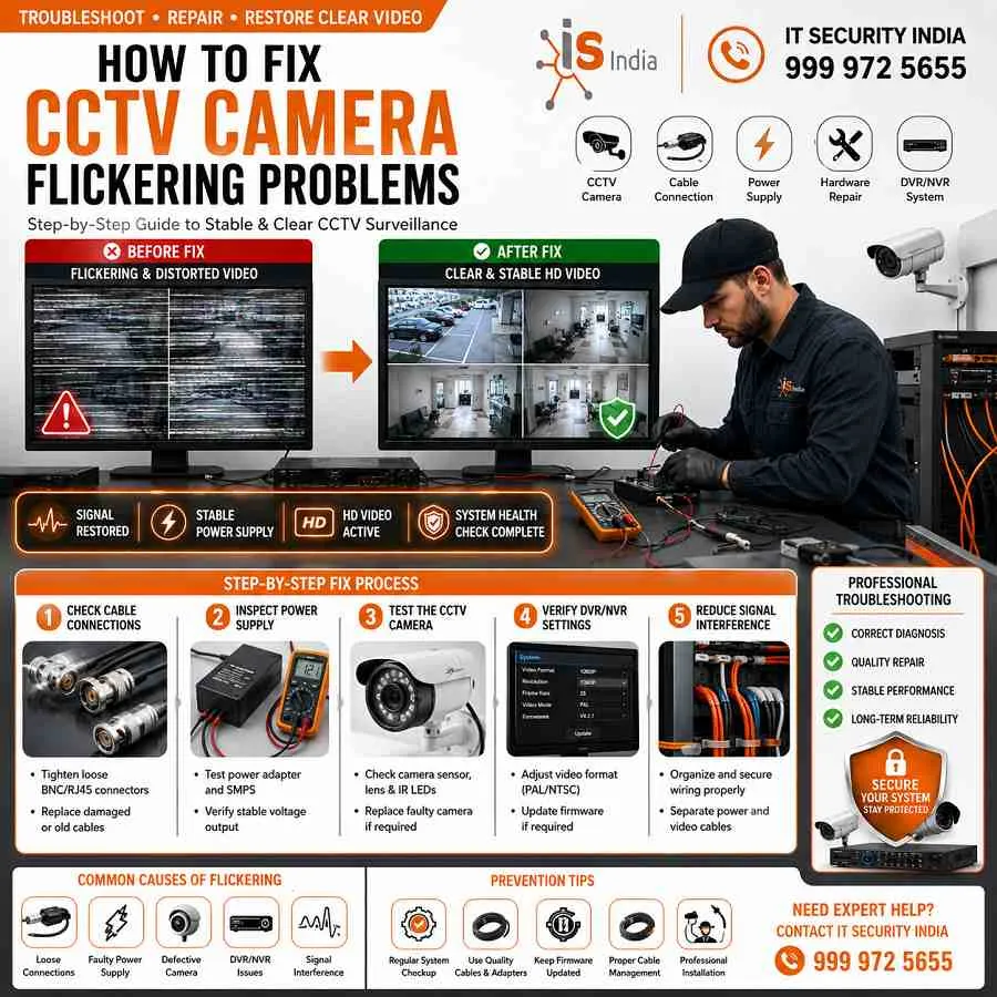 How to Fix CCTV Camera Flickering Problems